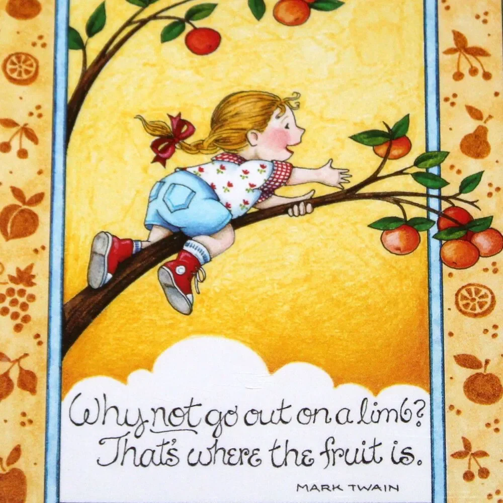 Mary Engelbreit set of 8 Cards and Envelopes blank Mark Twain children
